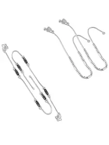 Lila Silver-Plated Anklet