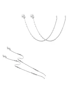 Lila Silver-Plated Anklet