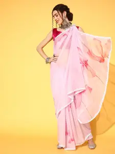 Saree mall Floral Organza Sarees