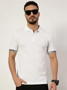 Thomas Scott Men Regular Fit Short Sleeves Polo Collar Knitted T-shirt