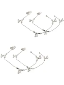 Lila Silver-Plated Anklet