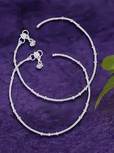 Lila Silver-Plated Anklet