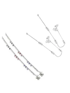 Lila Silver-Plated Anklet