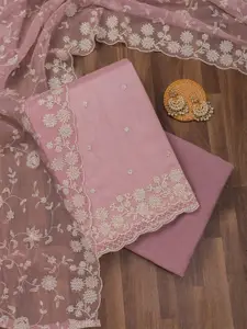 Koskii Embroidered Unstitched Dress Material