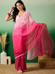 Anouk Ombre Poly Georgette Ready to Wear Saree