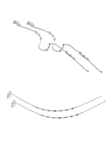 Lila Silver-Plated Anklet