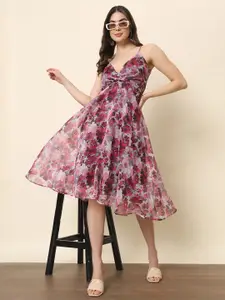 BAESD Floral Print Fit & Flare Midi Dress