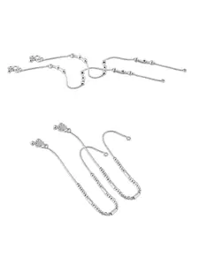 Lila Silver-Plated Anklet