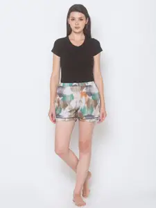 FashionRack Women Pack Of 2 Printed Lounge Shorts