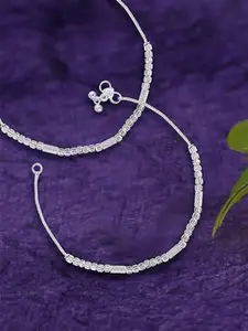 Lila Silver-Plated Anklet