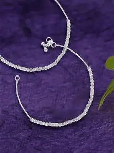Lila Silver-Plated Anklet