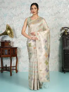 MIMOSA Woven Design Zari Banarasi Saree
