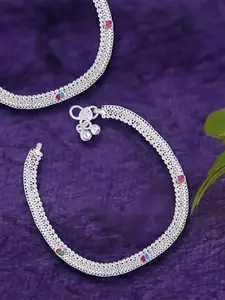 Lila Silver-Plated Anklet