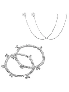 Lila Silver-Plated Anklet