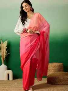 Anouk Ombre Poly Georgette Ready to Wear Saree