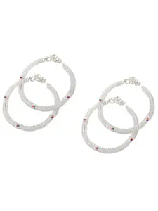 Lila Silver-Plated Anklet