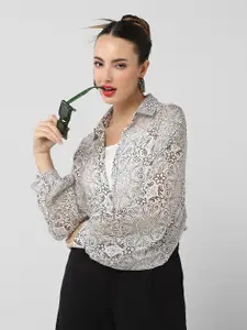 SHOWOFF Women Comfort Semi Sheer Printed Casual Shirt