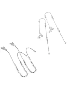 Lila Silver-Plated Anklet