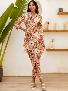 HUKUM Printed Top With Trousers Co-Ords