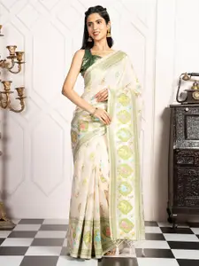 MIMOSA Woven Design Zari Kanjeevaram Saree