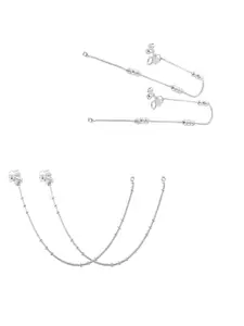 Lila Silver-Plated Anklet