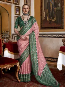 elora Woven Design Silk Blend Designer Patola Saree