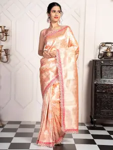 MIMOSA Floral Zari Kanjeevaram Saree