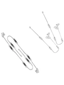 Lila Silver-Plated Anklet