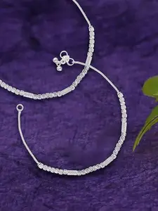 Lila Silver-Plated Anklet