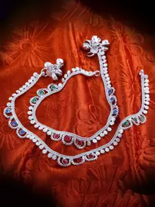 Lila Silver-Plated Anklet