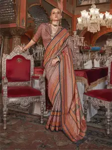 elora Striped Pure Silk Kanjeevaram Saree