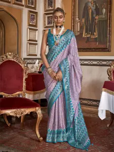 elora Silk Blend Designer Patola Saree