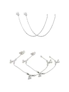Lila Silver-Plated Anklet