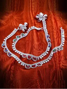 Lila Silver-Plated Anklet