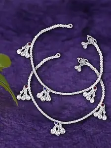 Lila Silver-Plated Anklet