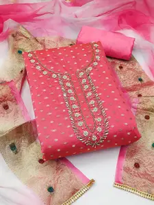 Maroosh Embellished Unstitched Dress Material