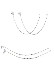 Lila Silver-Plated Anklet