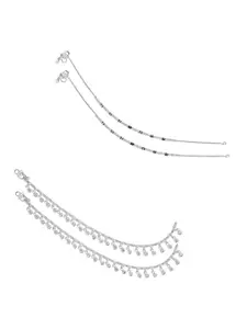 Lila Silver-Plated Anklet