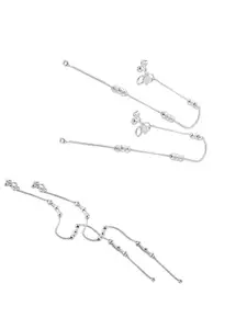 Lila Silver-Plated Anklet