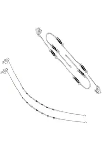 Lila Silver-Plated Anklet