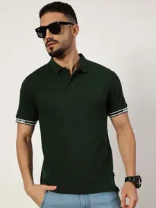 Thomas Scott Men Regular Fit Short Sleeves Polo Collar Knitted T-shirt