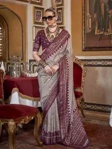 elora Woven Design Silk Blend Patola Saree