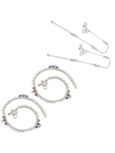 Lila Silver-Plated Anklet