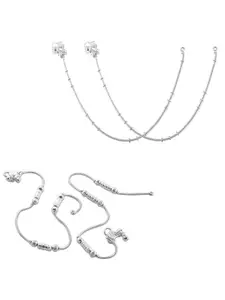 Lila Silver-Plated Anklet