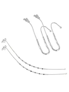 Lila Silver-Plated Anklet