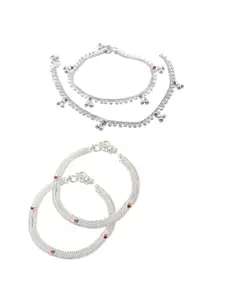 Lila Silver-Plated Anklet
