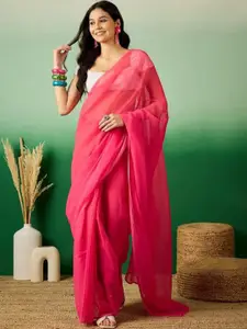 Anouk Ombre Poly Georgette Ready to Wear Saree