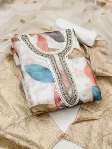 Maroosh Embellished Organza Unstitched Dress Material