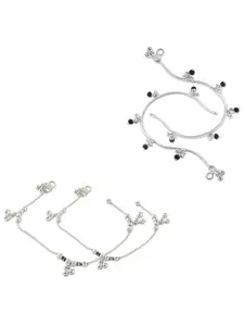 Lila Silver-Plated Anklet