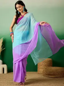 Anouk Ombre Poly Georgette Ready to Wear Saree